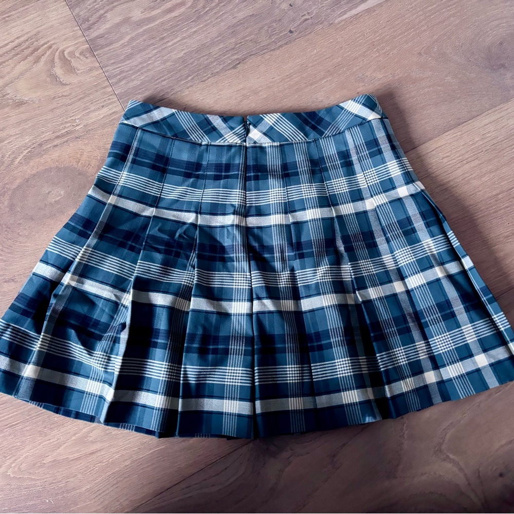 Sunday Best green and White Plaid Mini Skirt